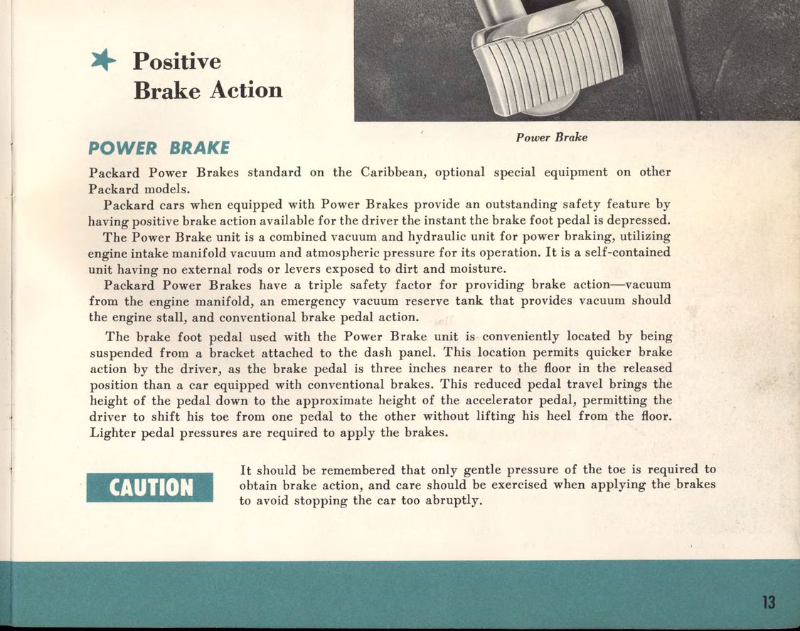 1956 Packard Owners Manual Page 21